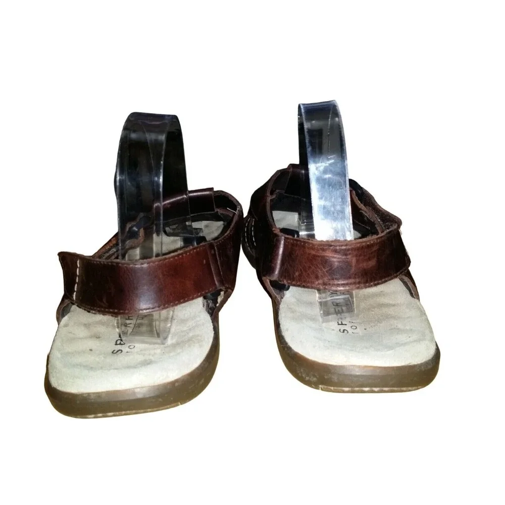 Sperry Top-Sider Mens 11 Fisherman Sandals Brown Leather Casual‎ Summer Shoes